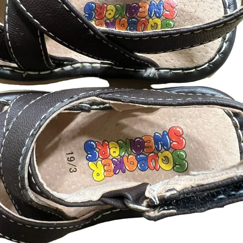 Squeaker Sneakers Sz 3 Brown Sandals